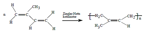 Dobivanje sintetskog kaucuka polimerizacijom izoprena