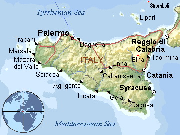 Mapa Sicilije